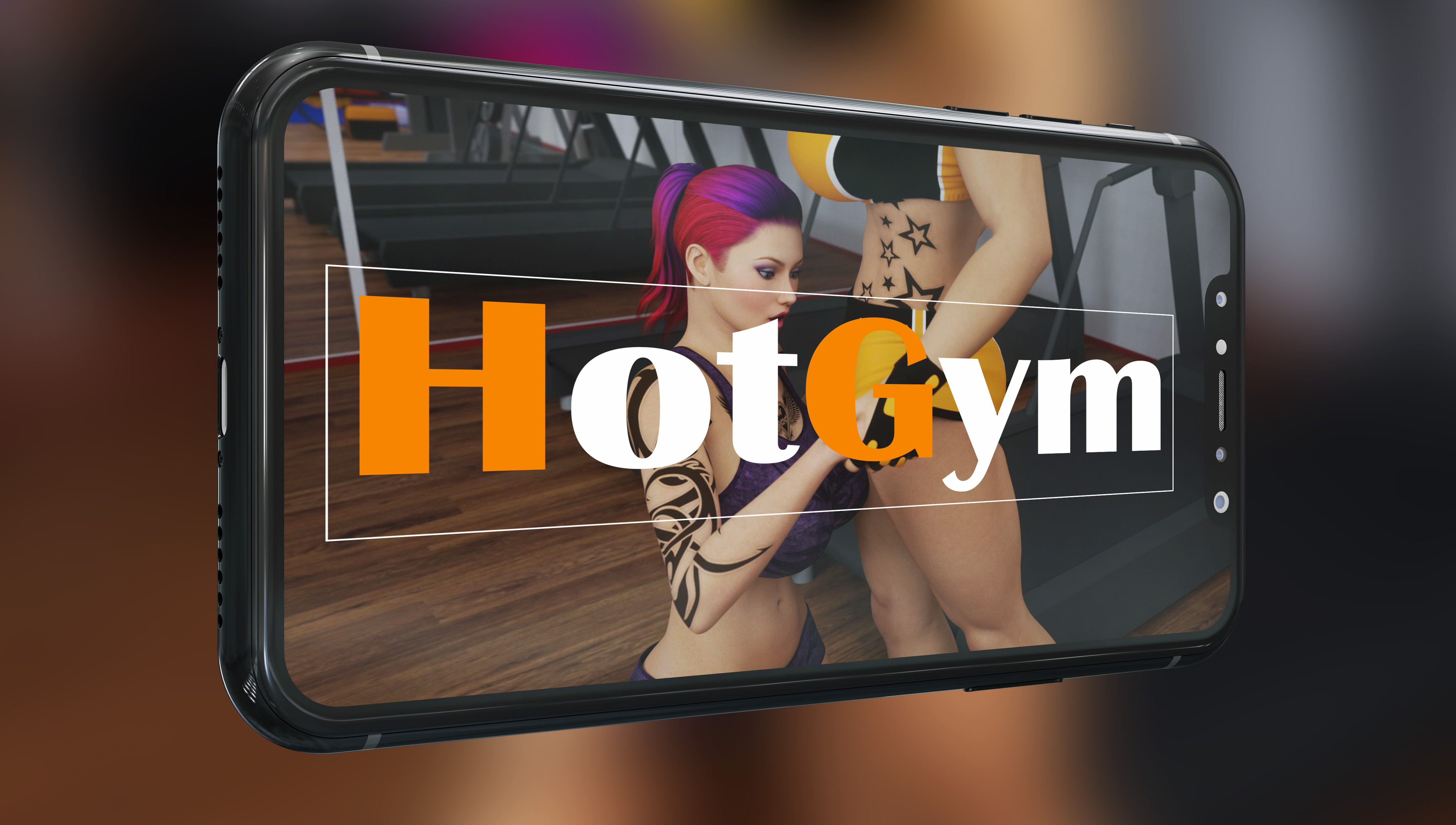 Hot Gym — Горячий тренажерный зал с влажными фитоняшками