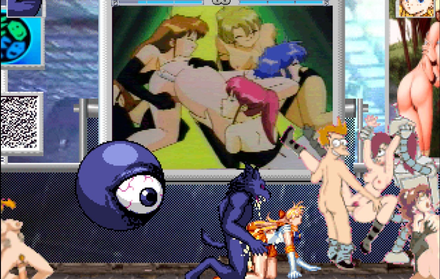 MUGEN Sailor Sex 2018 Uncen Fighting, Dot/Pixel, Mugen ENG H-Game.