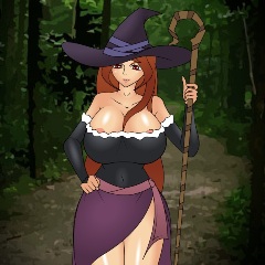 Zombie with a big dick Fucks a witch in the woods